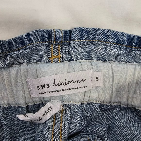 GUC SWS Denim Co Paper bag Denim shorts in size 5 - Picture 4 of 4